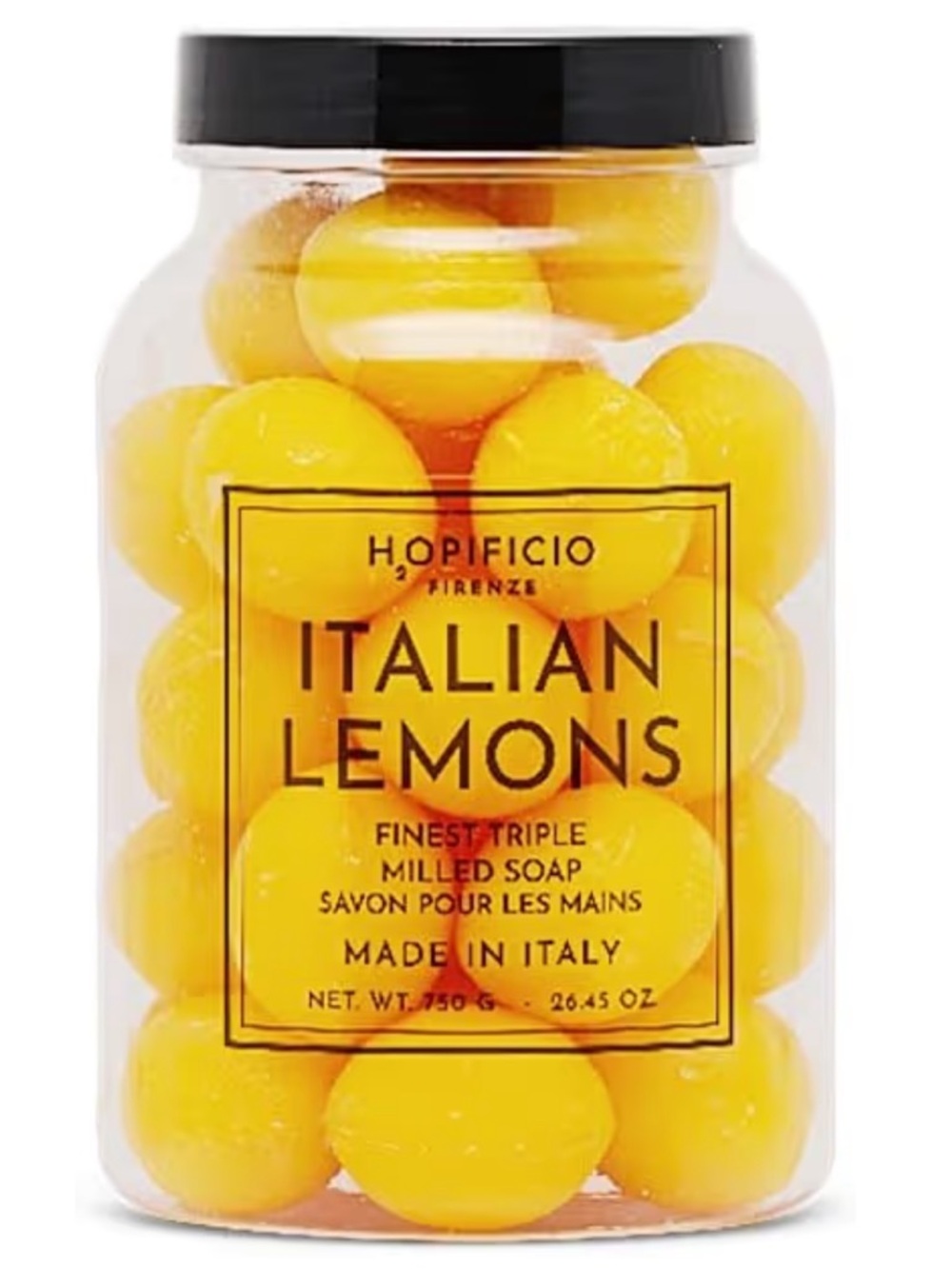 H2O Pificio Firenze Italian Lemon Shaped Finest Triple Milled Hand Soap  🍋 NWT